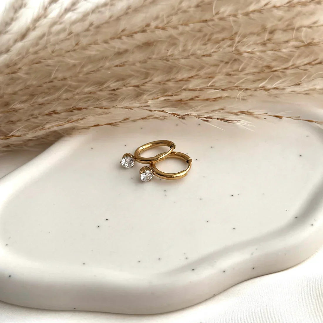 Radiant Sparkle Hoops Earrings