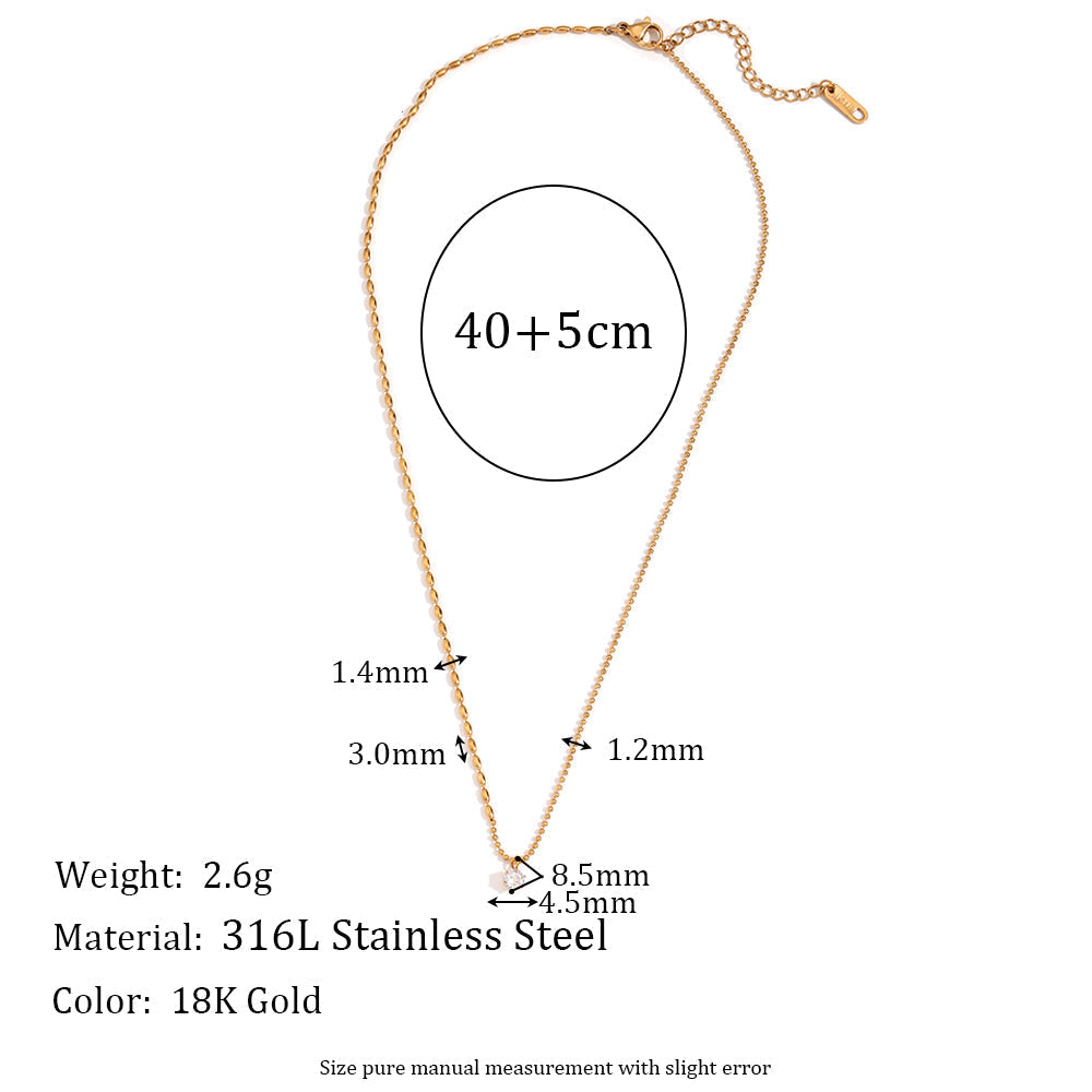 Linda's Solitaire Necklace