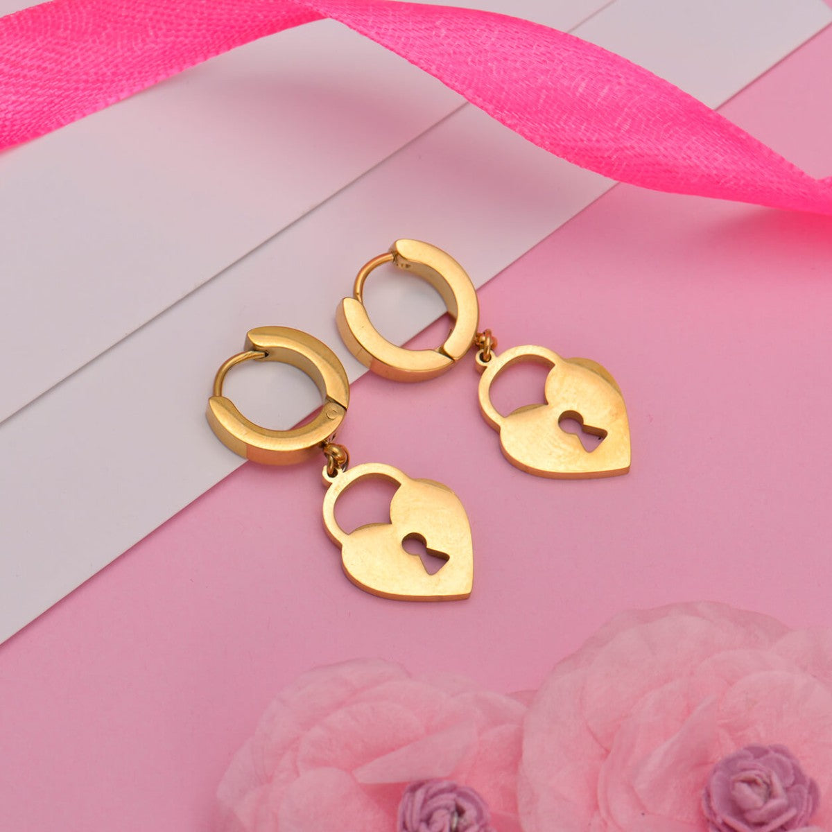 Love Lock Drop Earrings