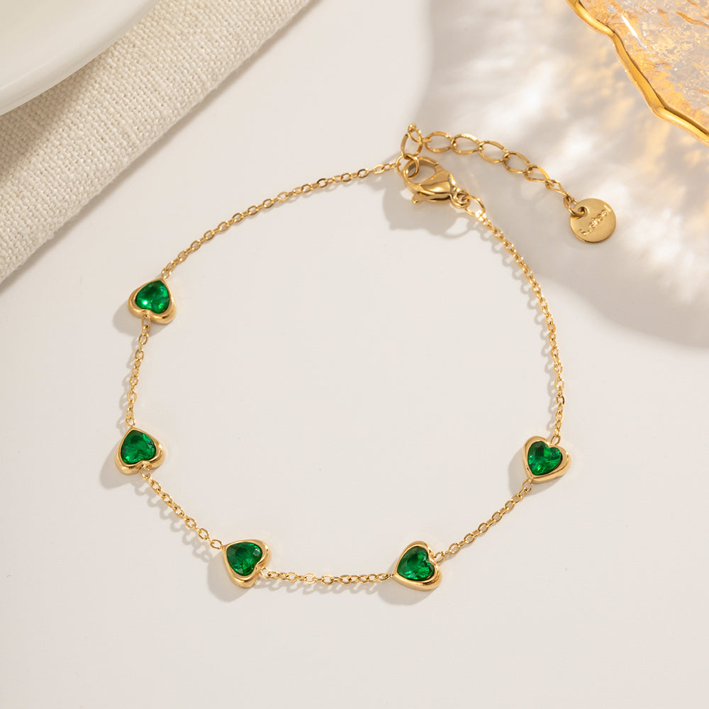 Emerald Affection Bracelet