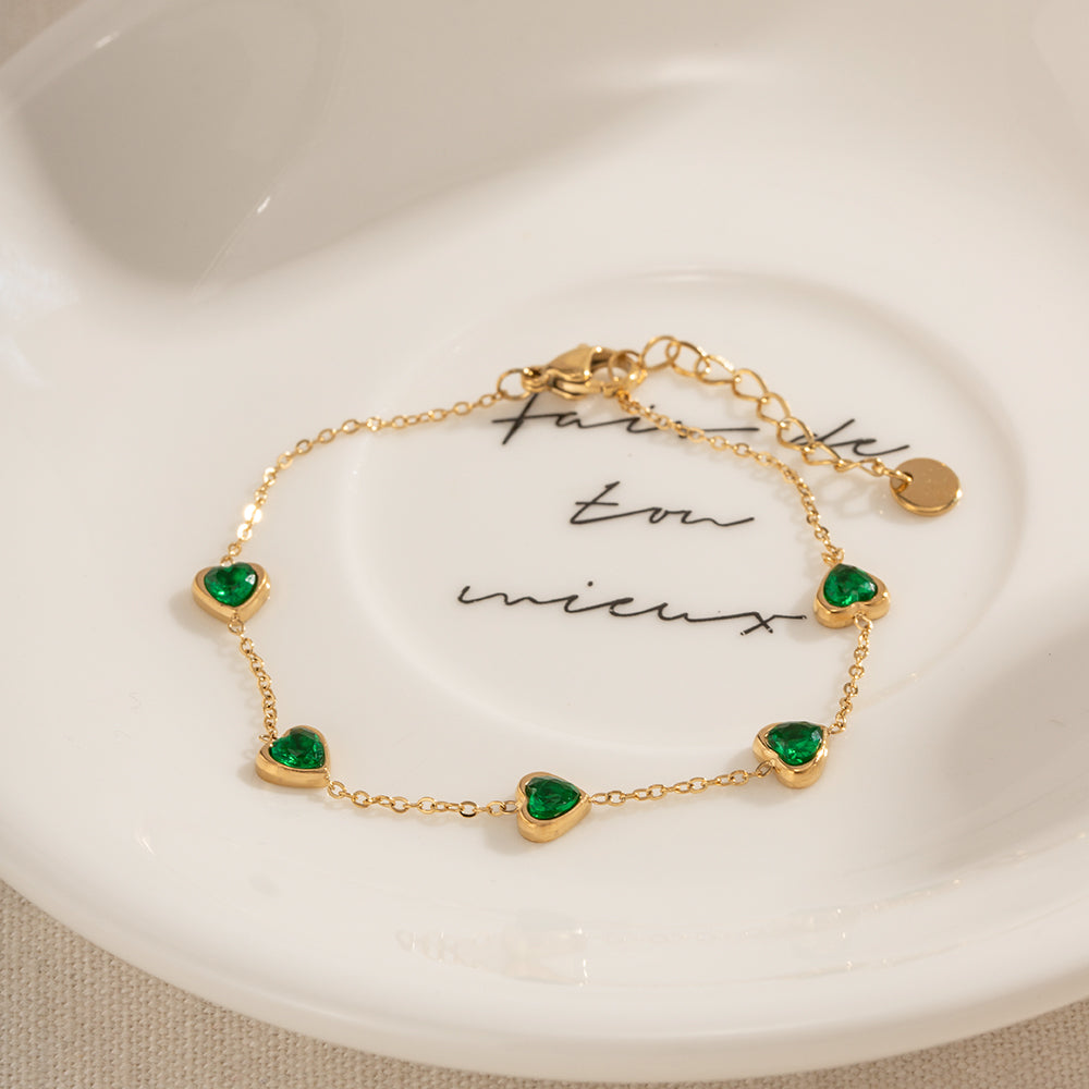 Emerald Affection Bracelet
