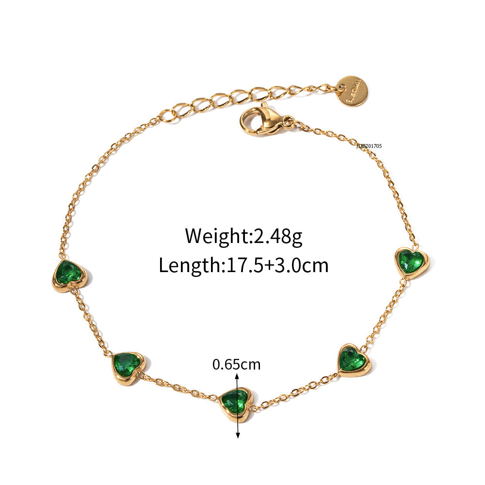 Emerald Affection Bracelet