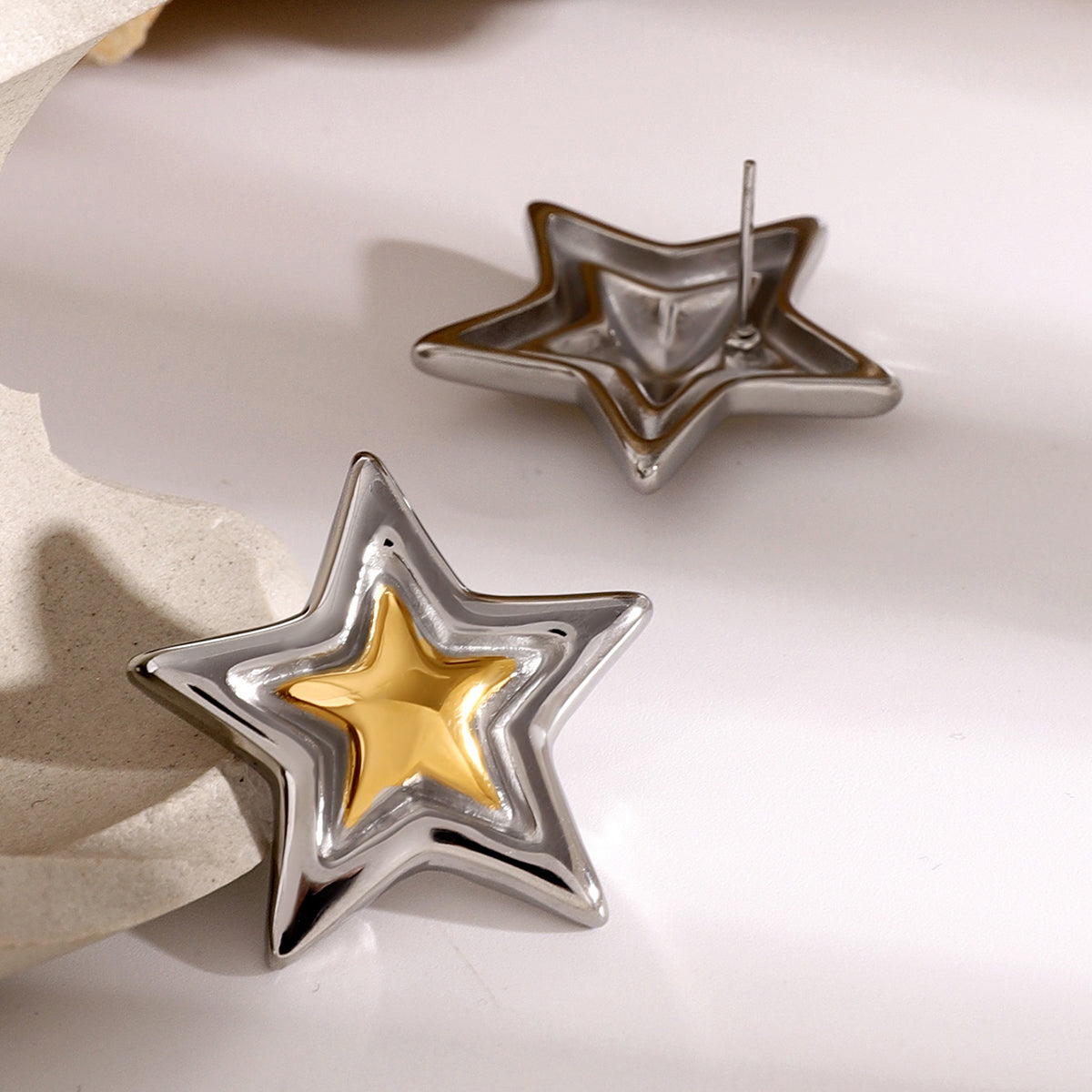 Gilded Star Earrings