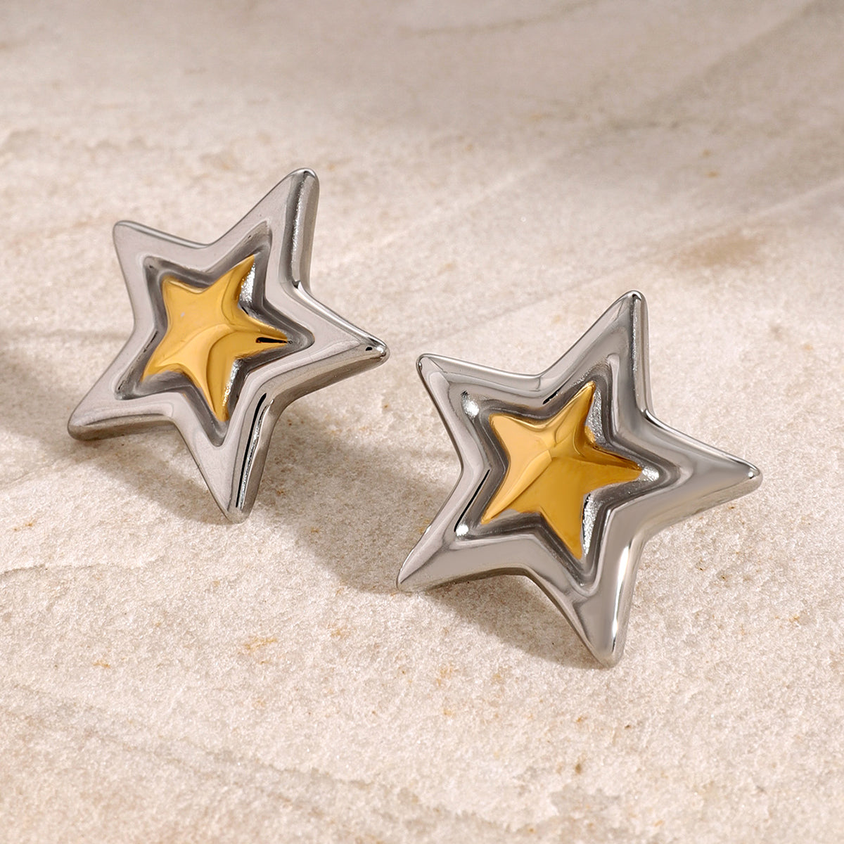 Gilded Star Earrings