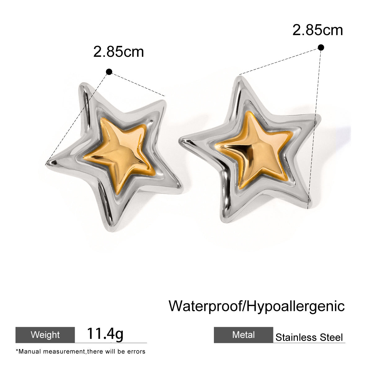 Gilded Star Earrings
