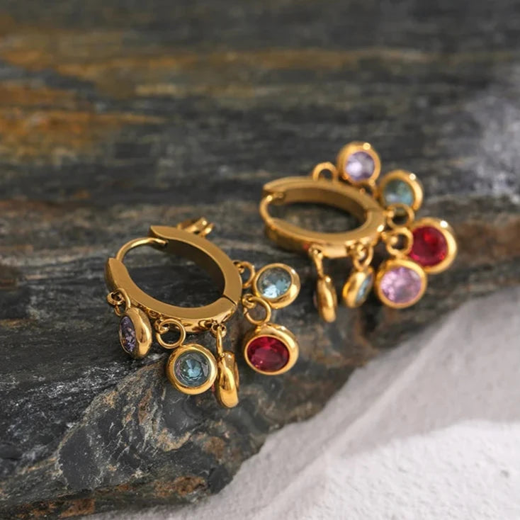 Rainbow Shimmer Earrings