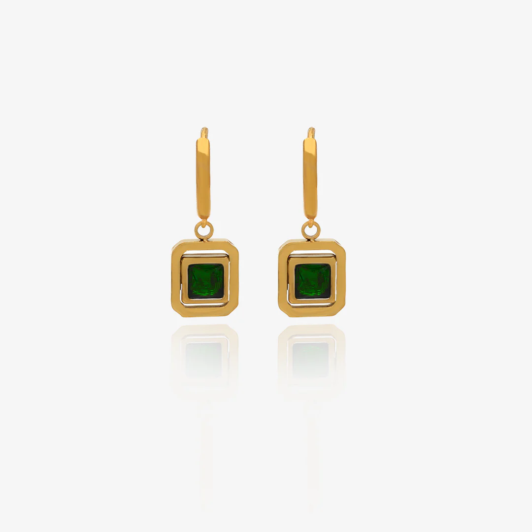 Emerald Drop Earrings