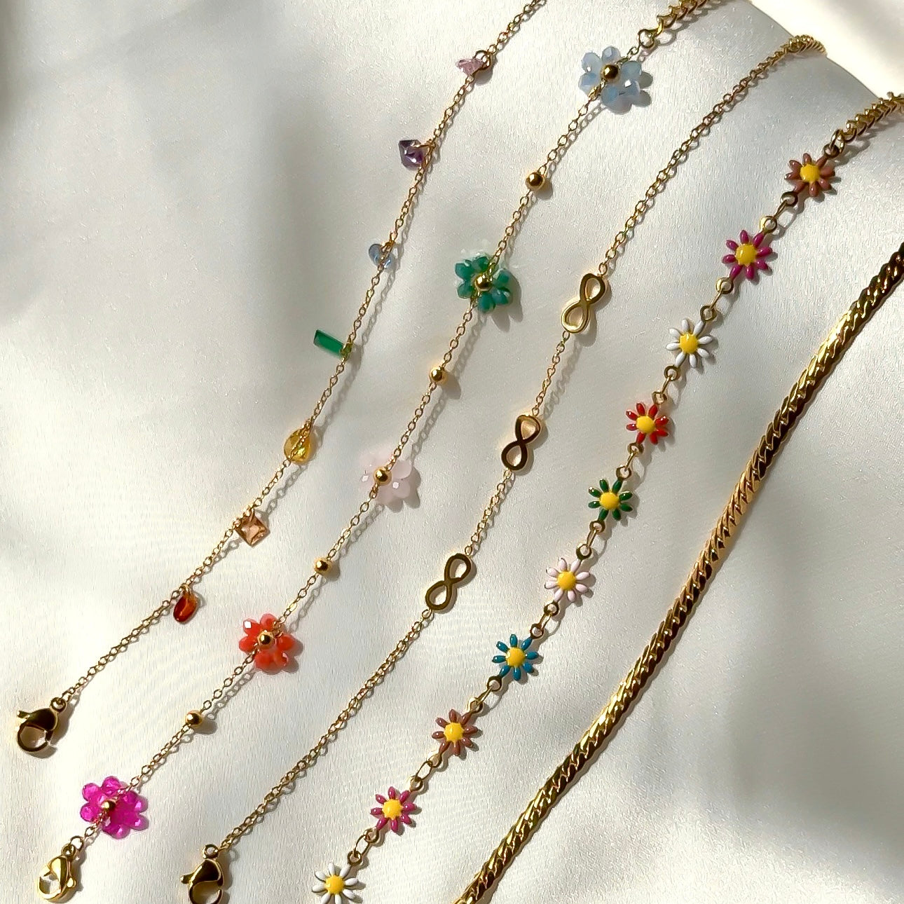 Forever Bloom Bracelet Stack