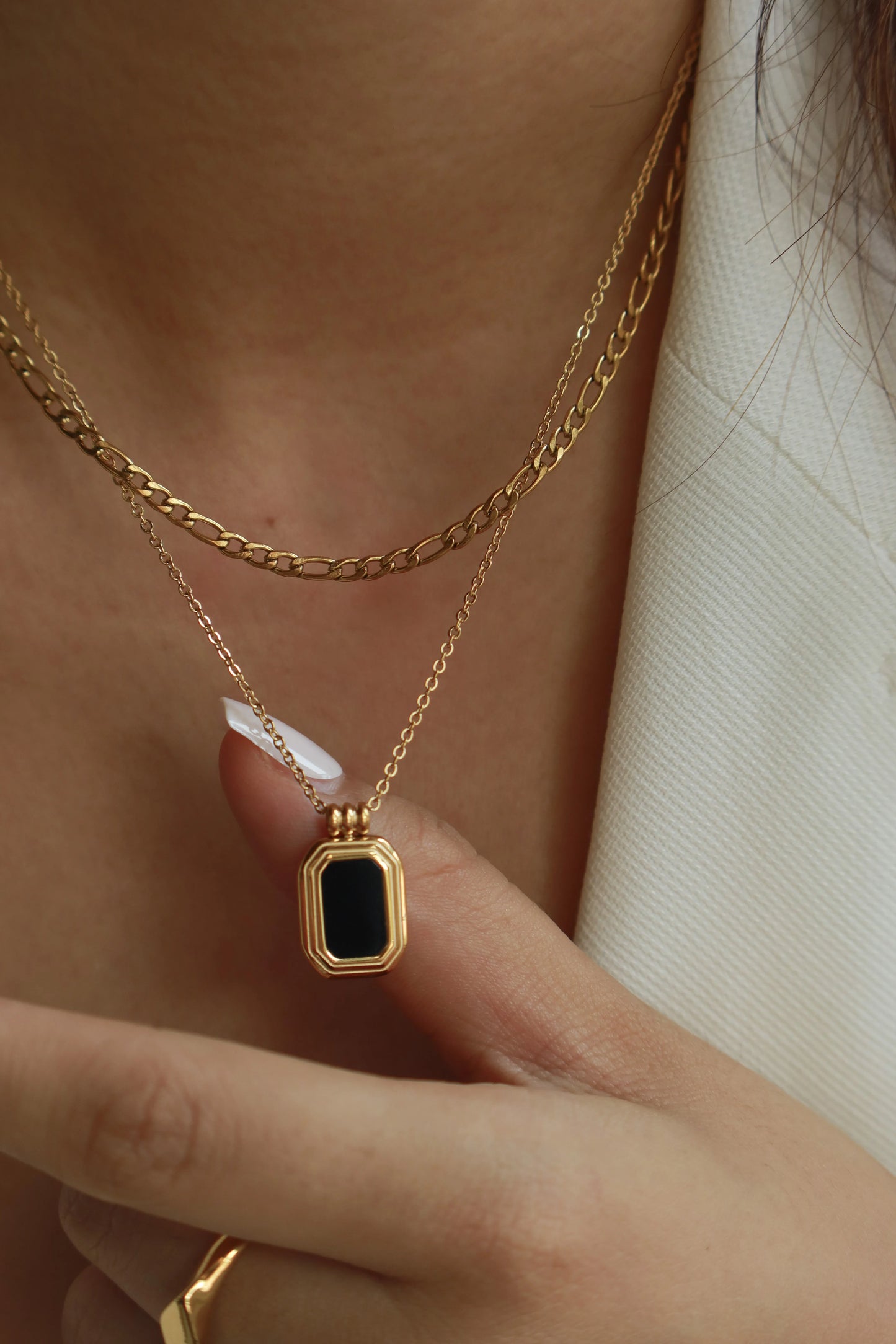 Midnight Double Layered Necklace