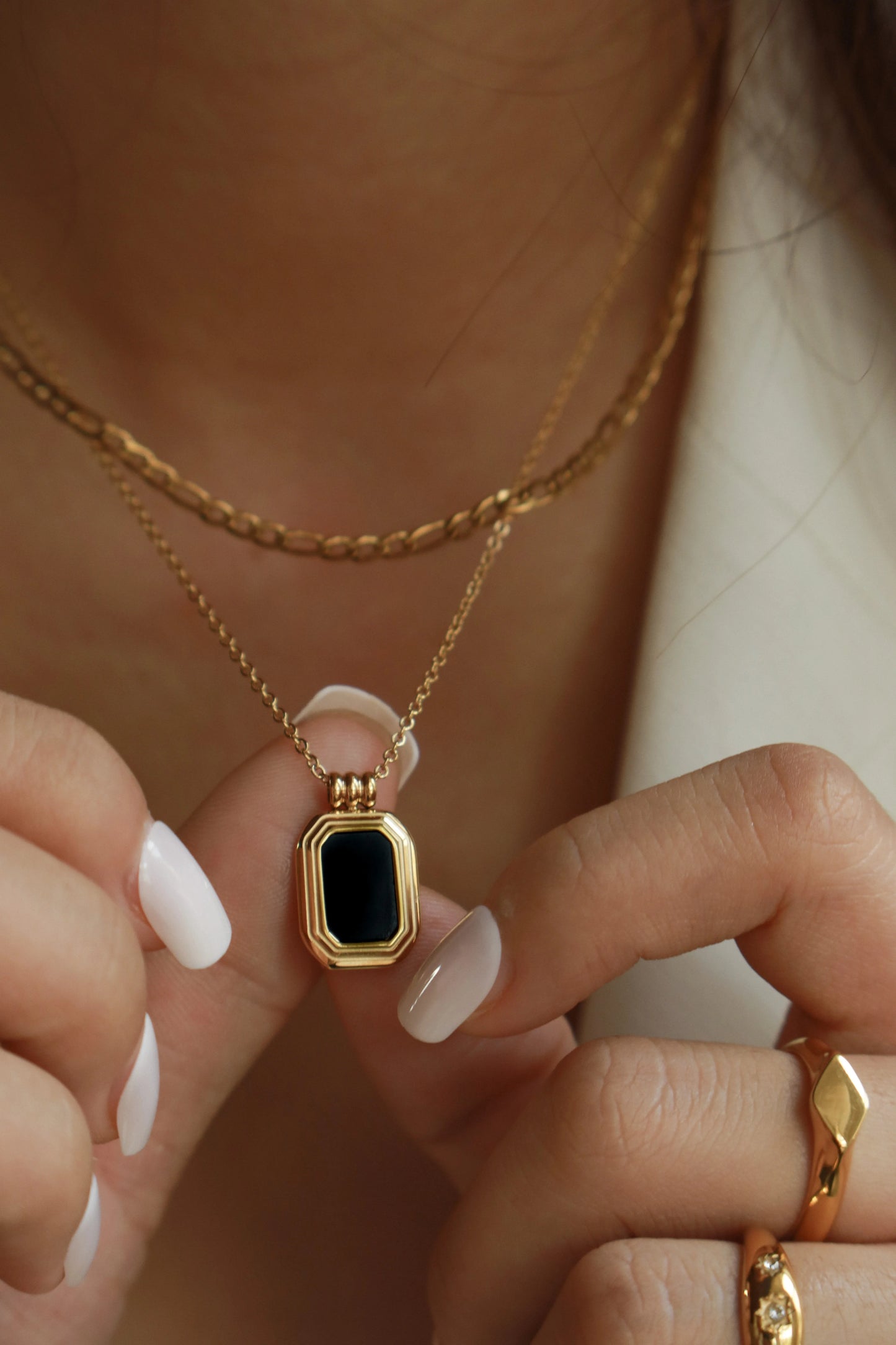 Midnight Double Layered Necklace