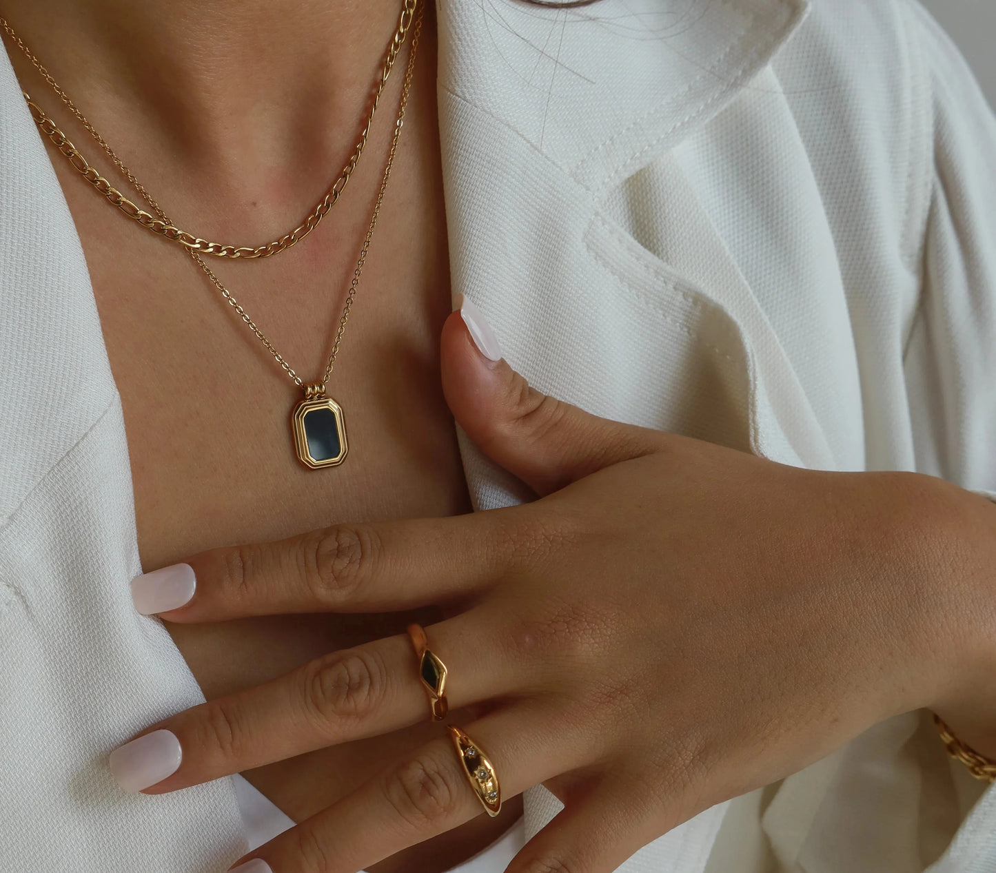 Midnight Double Layered Necklace