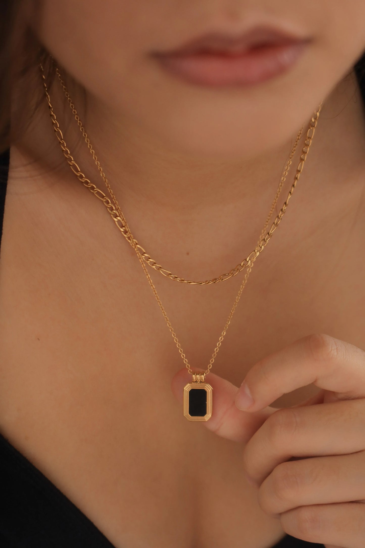 Midnight Double Layered Necklace