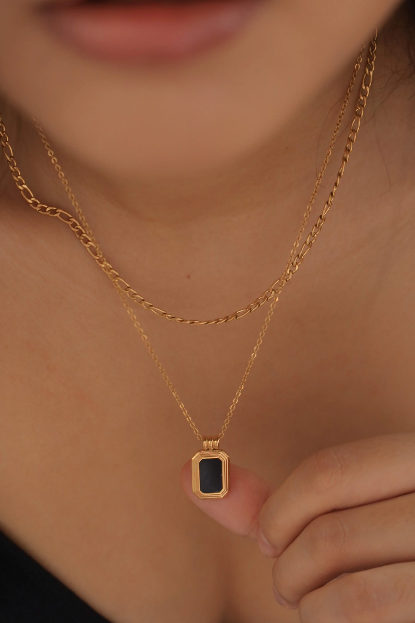 Midnight Double Layered Necklace