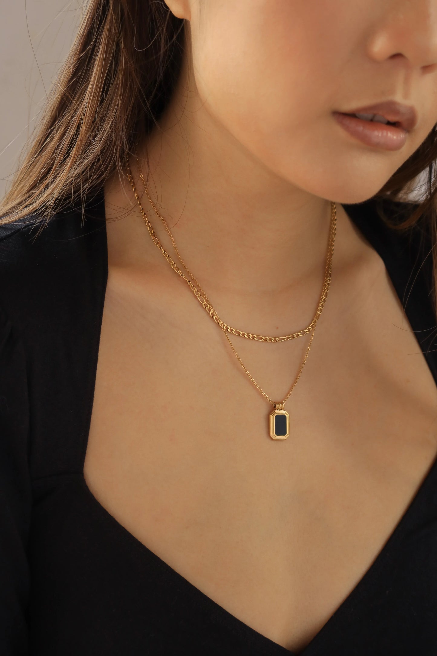 Midnight Double Layered Necklace