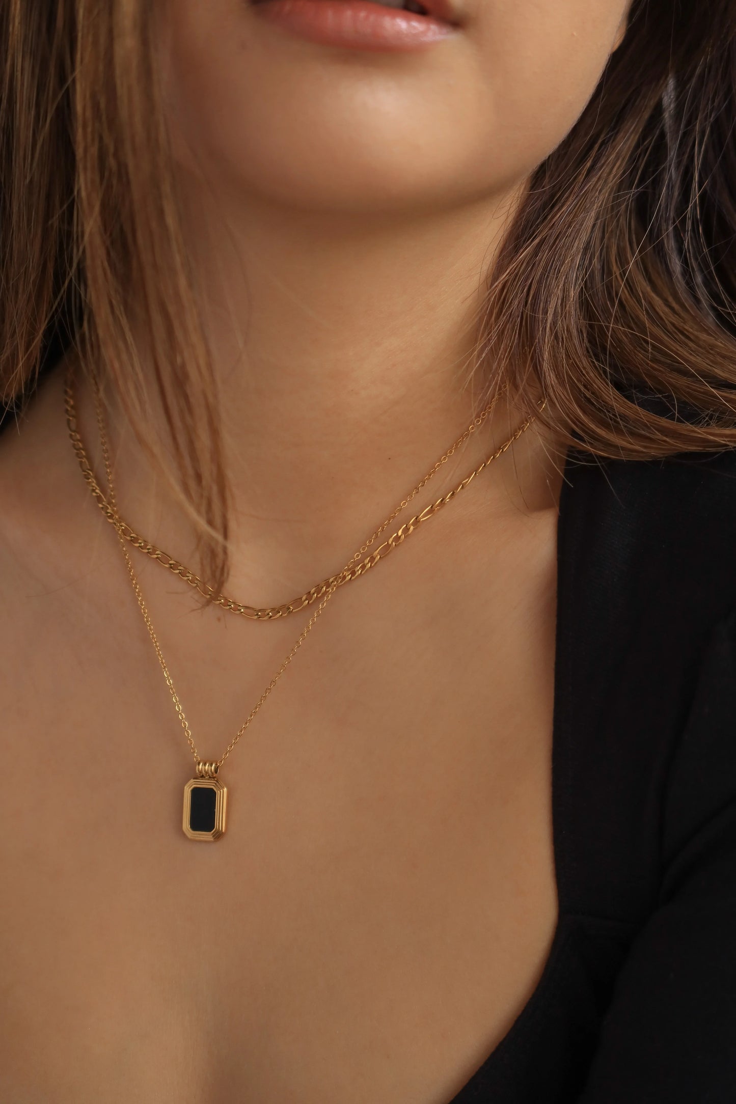 Midnight Double Layered Necklace