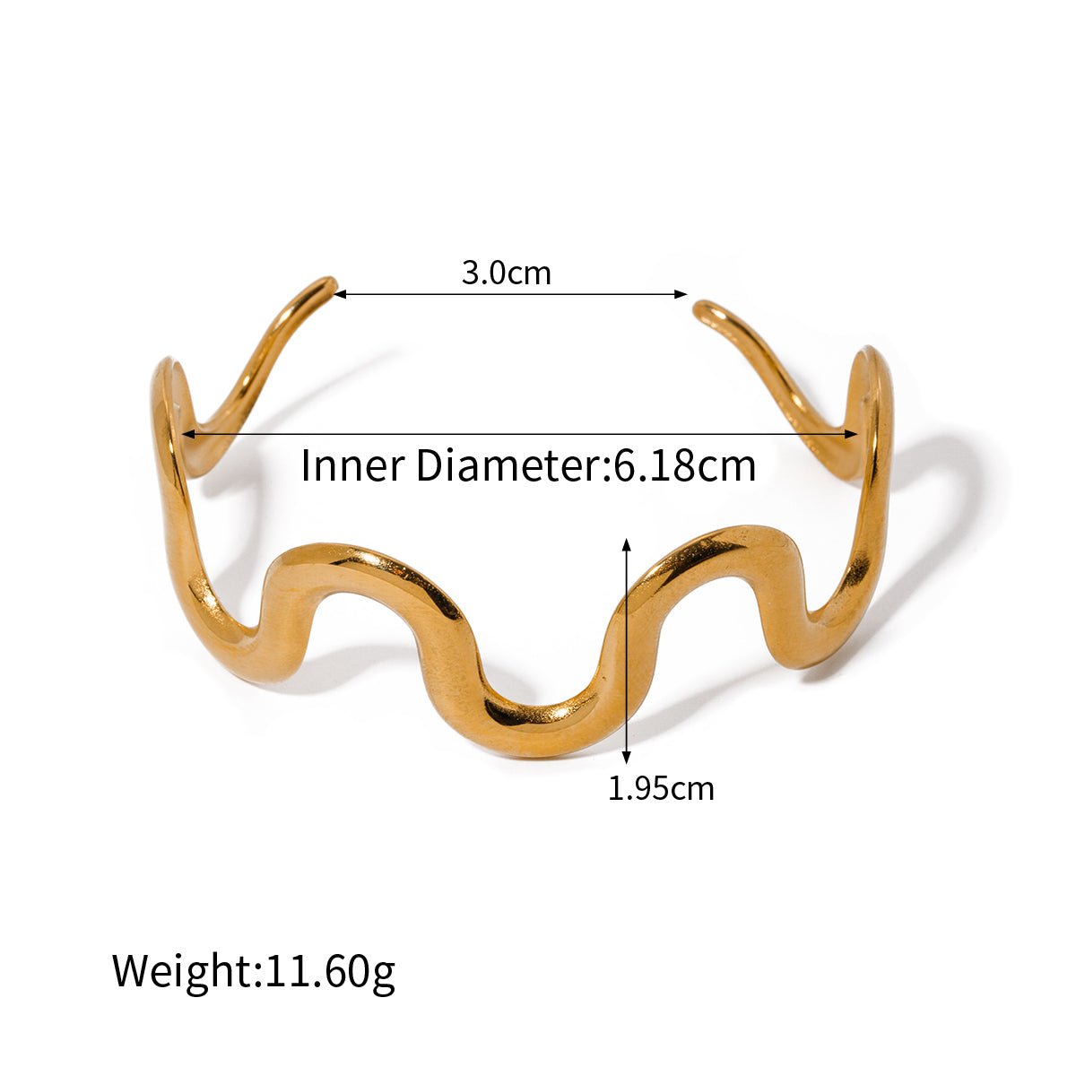 Wavy Cuff Bracelet