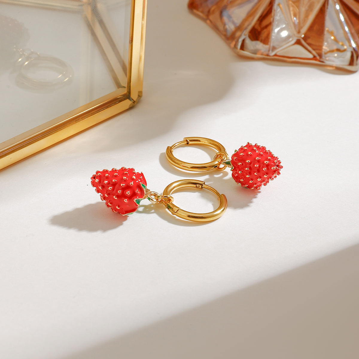 Strawberry Charm Earrings