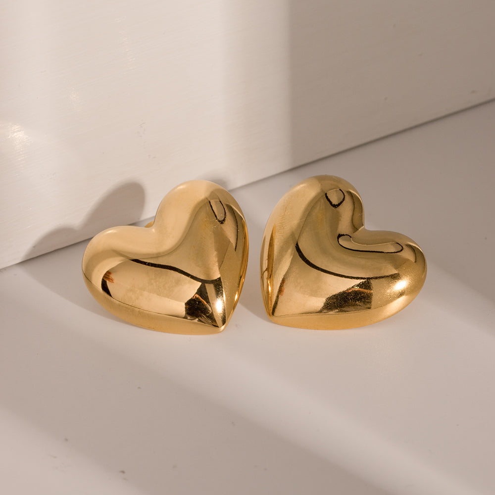 Bold Heart Earrings