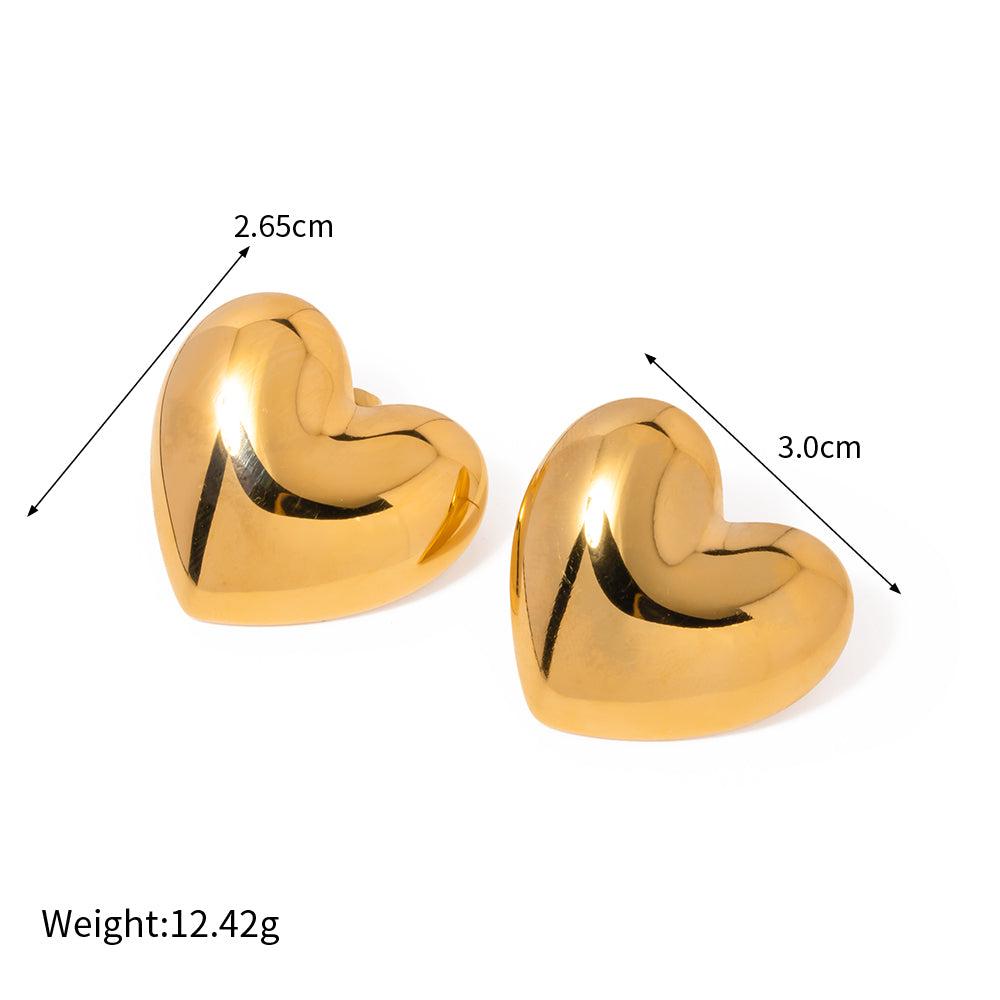 Bold Heart Earrings