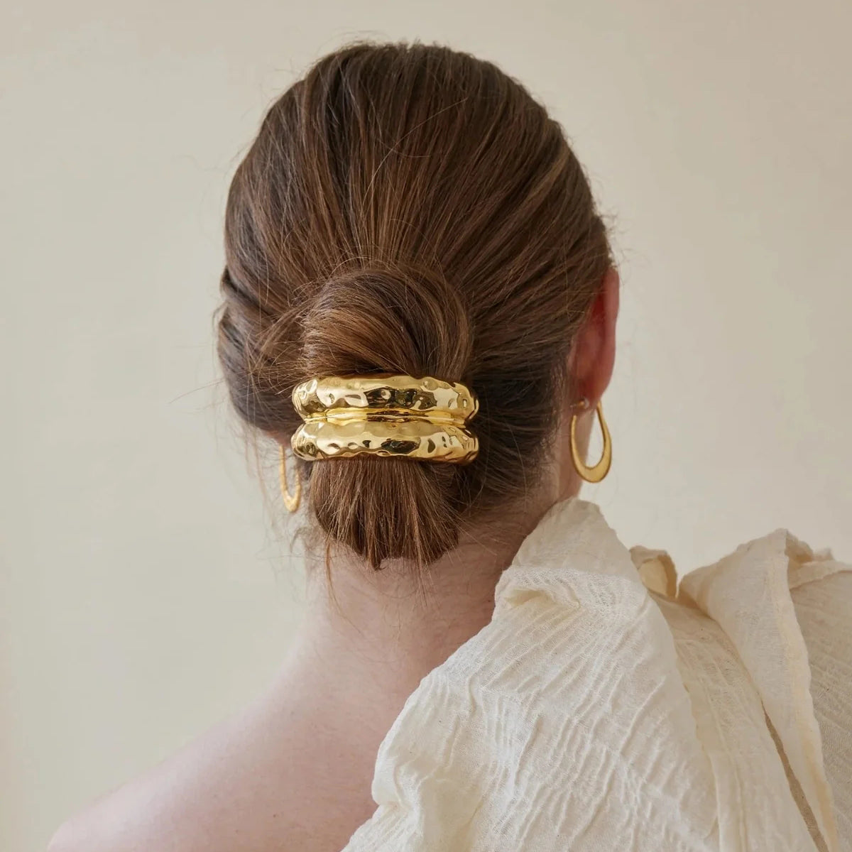 Double Hammered Hair Cuff