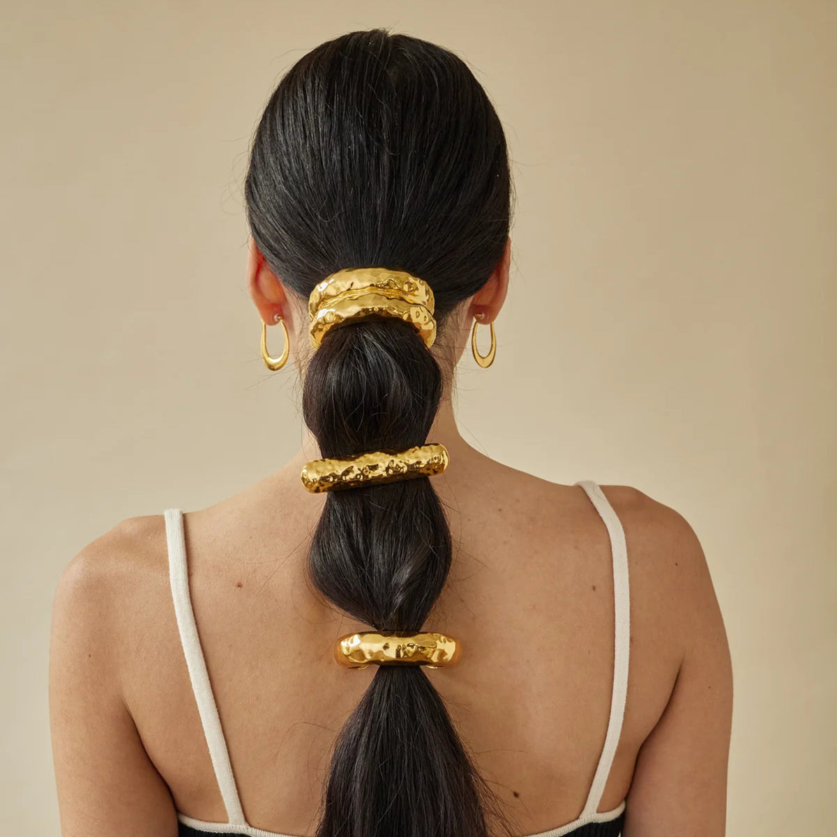 Double Hammered Hair Cuff