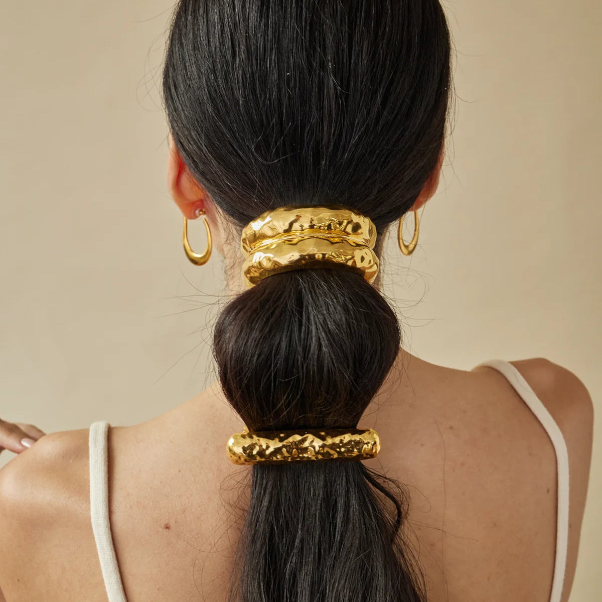 Double Hammered Hair Cuff