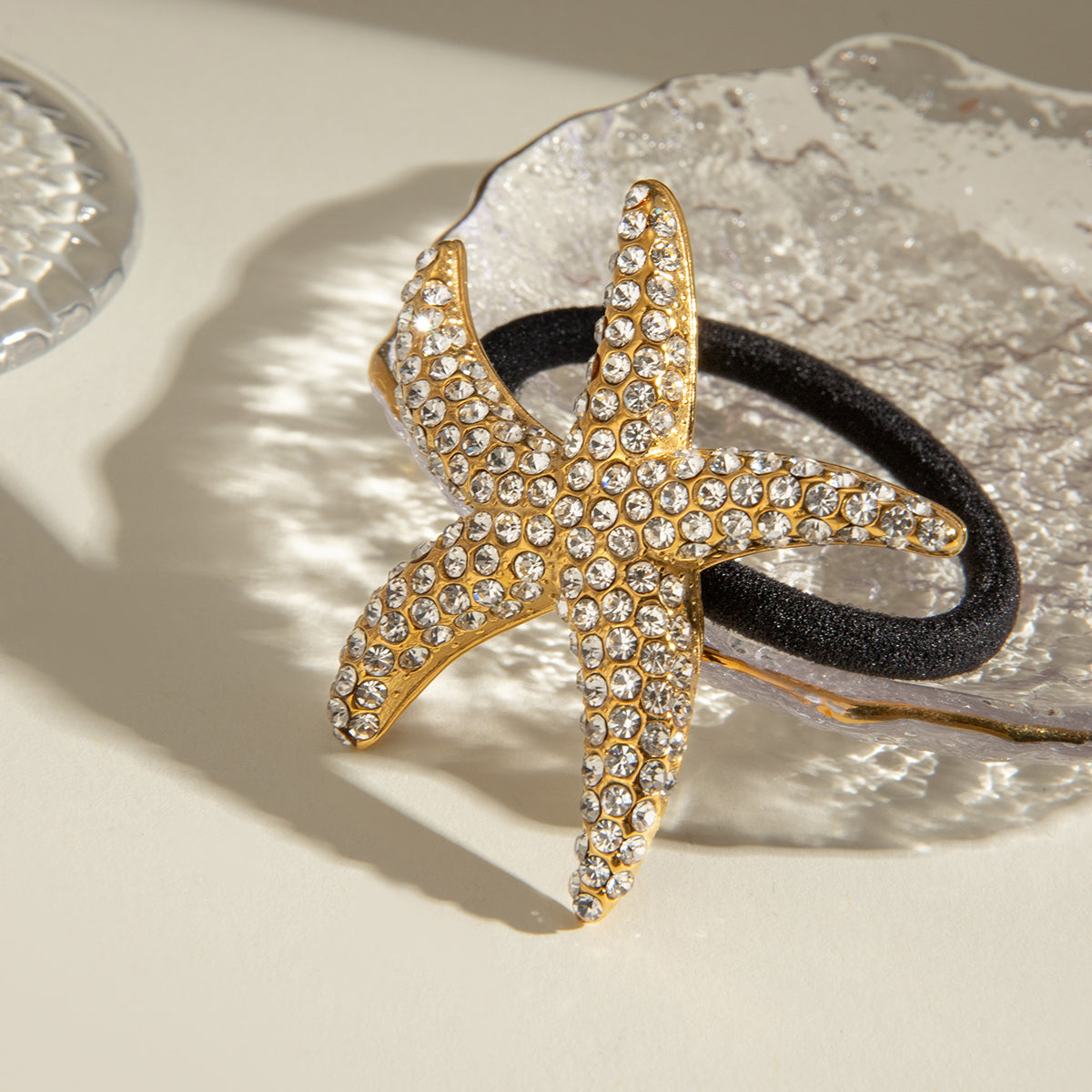 Sparkling Starfish Hair Cuff