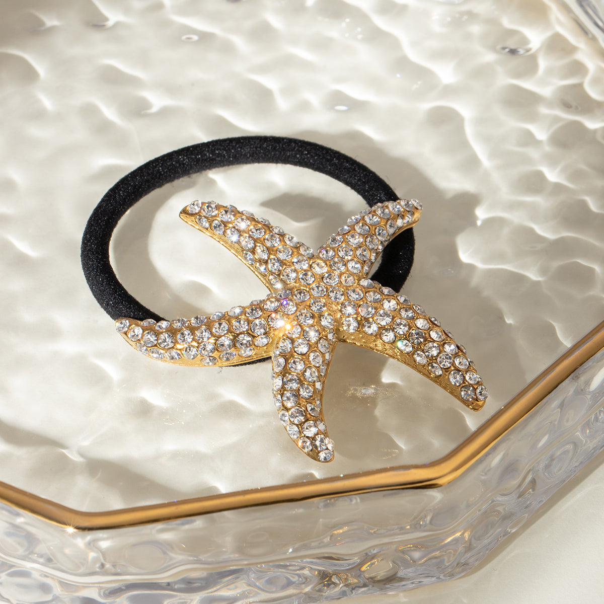 Sparkling Starfish Hair Cuff