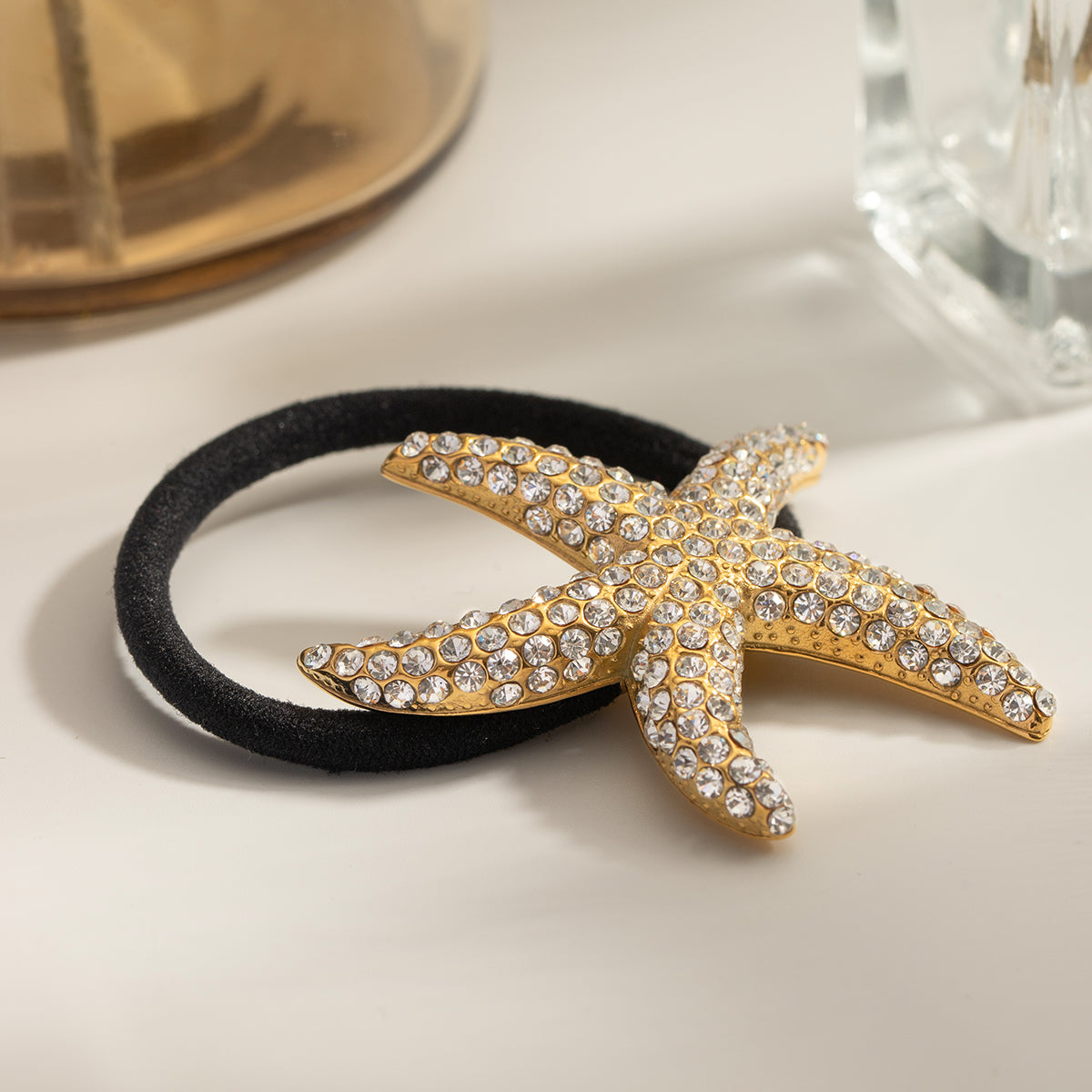 Sparkling Starfish Hair Cuff