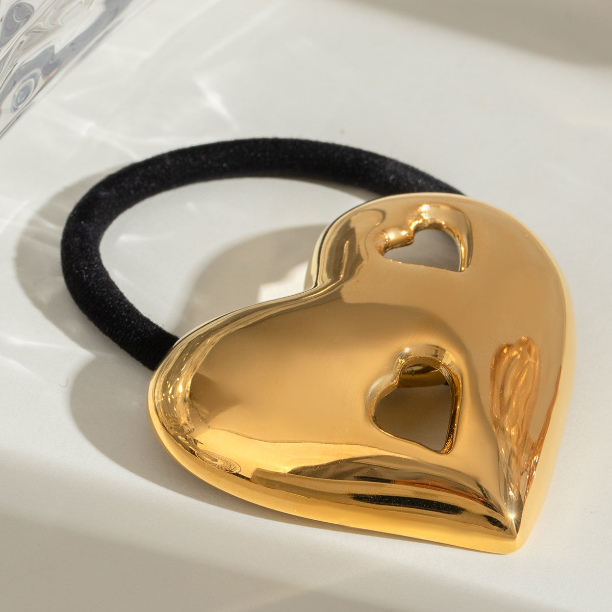 Heart Within Heart Hair Cuff