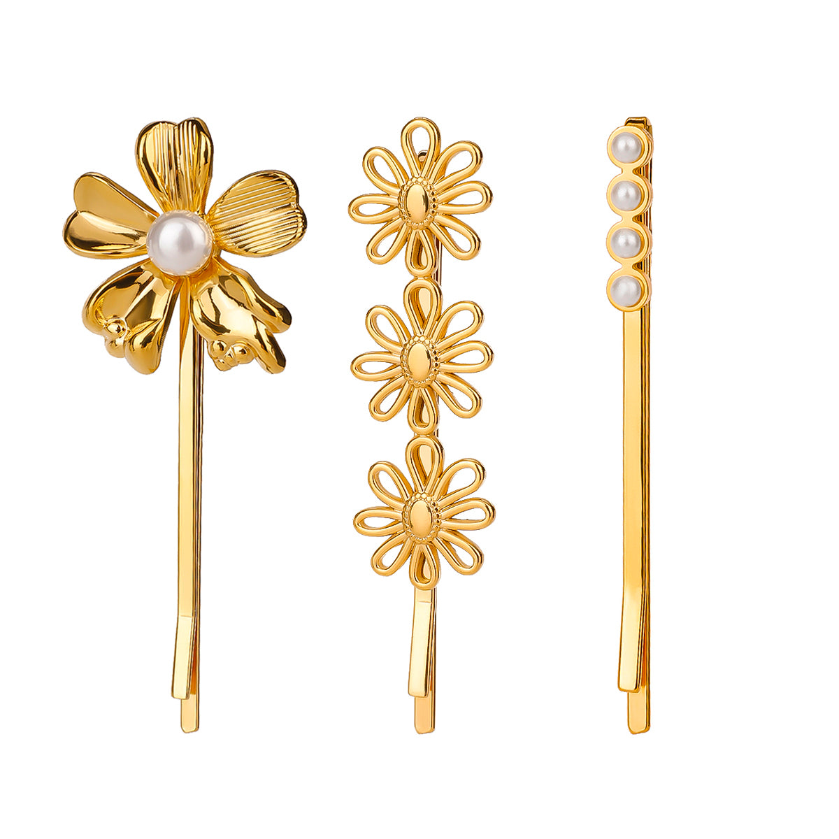 Floral Trio Hair Pin Set