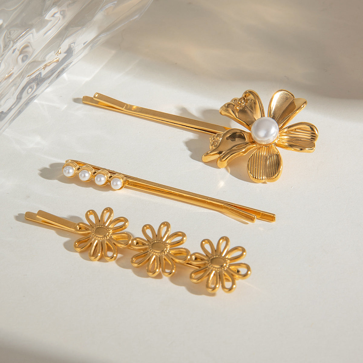 Floral Trio Hair Pin Set