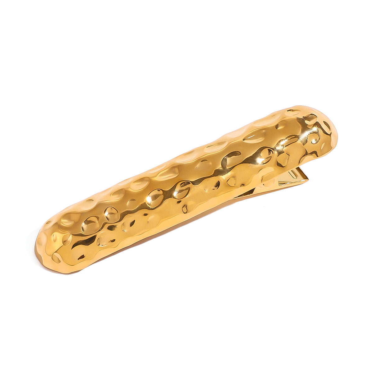 Hammered Bar Hair Clip