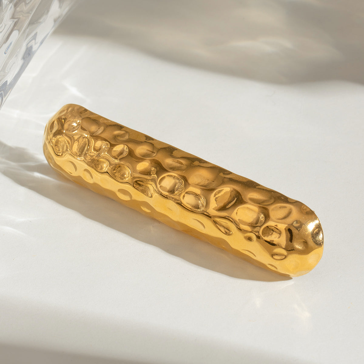 Hammered Bar Hair Clip