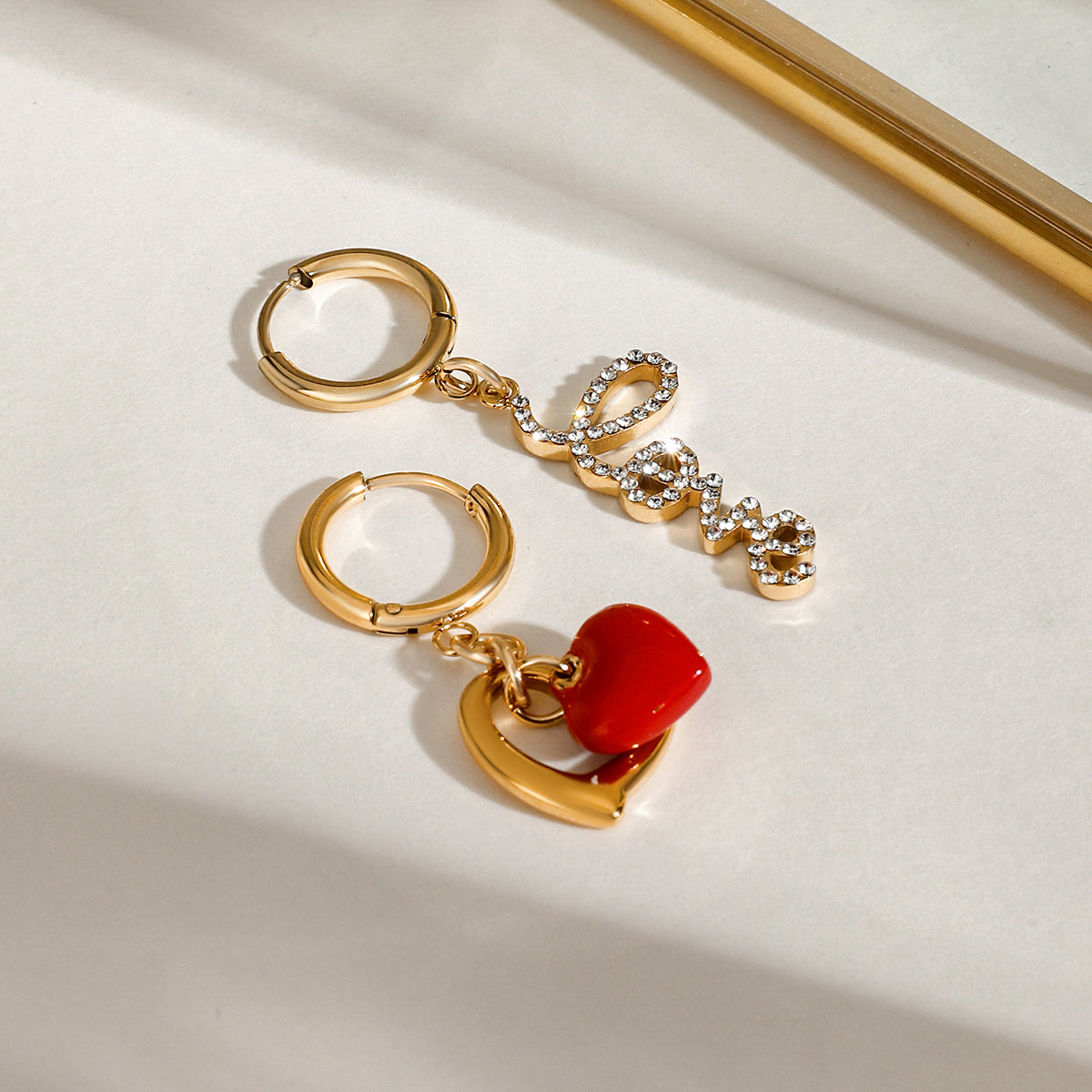 Love & Heart Mismatch Earrings