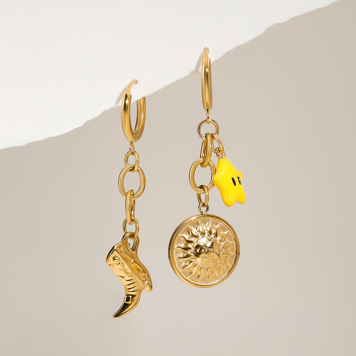 Starry Boots Mismatch Earrings