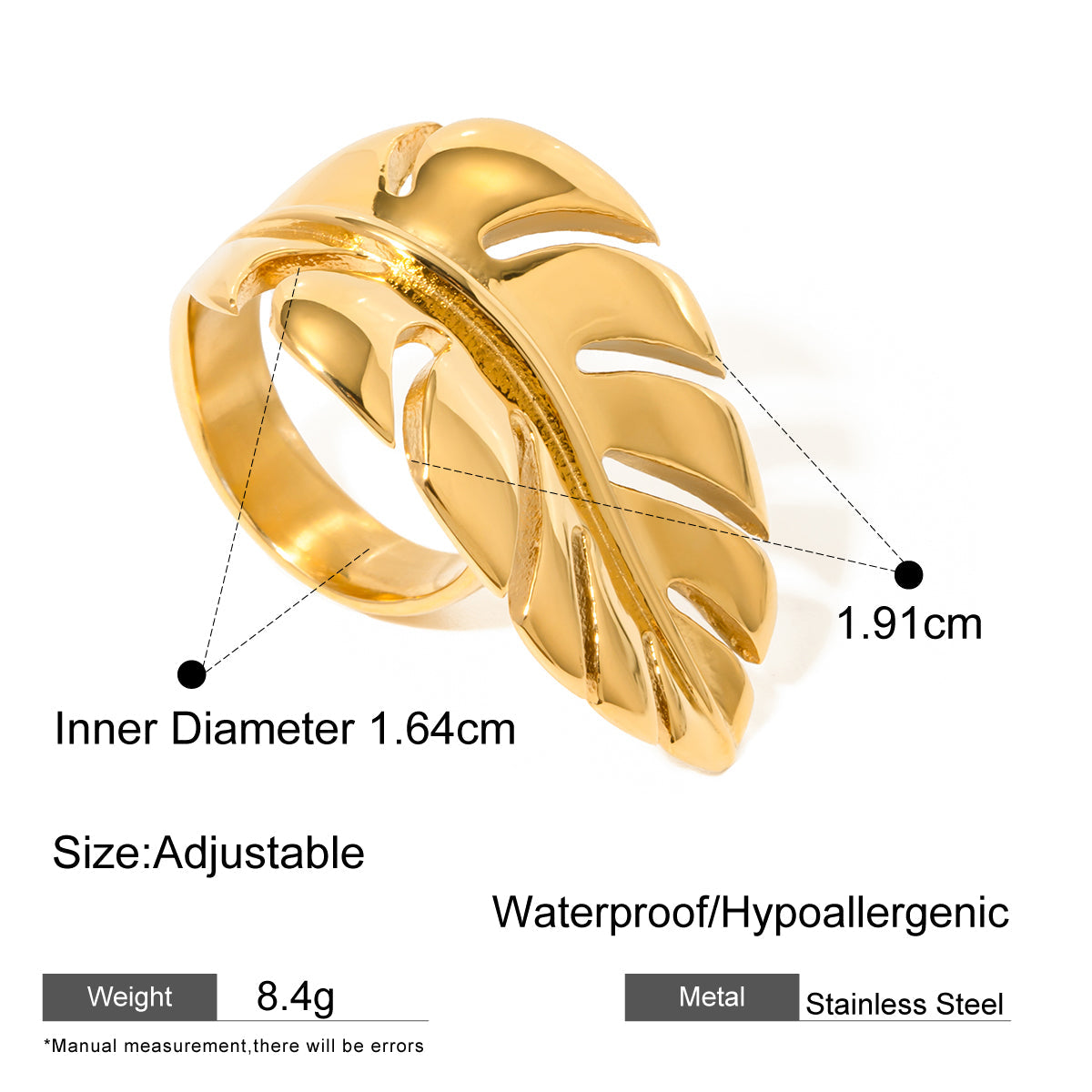 Palm Whisper Ring
