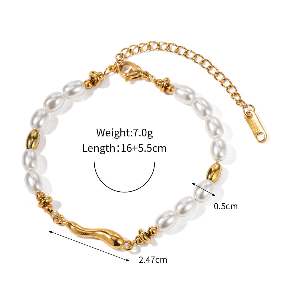 Swan Pearl Bracelet
