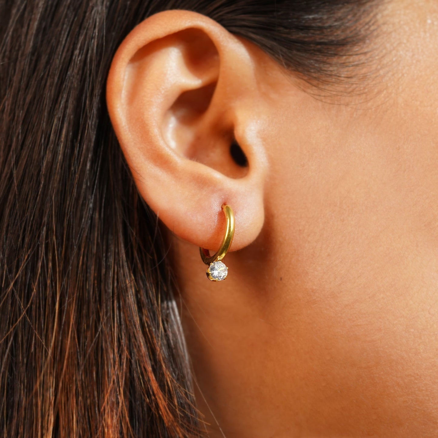 Radiant Sparkle Hoops Earrings
