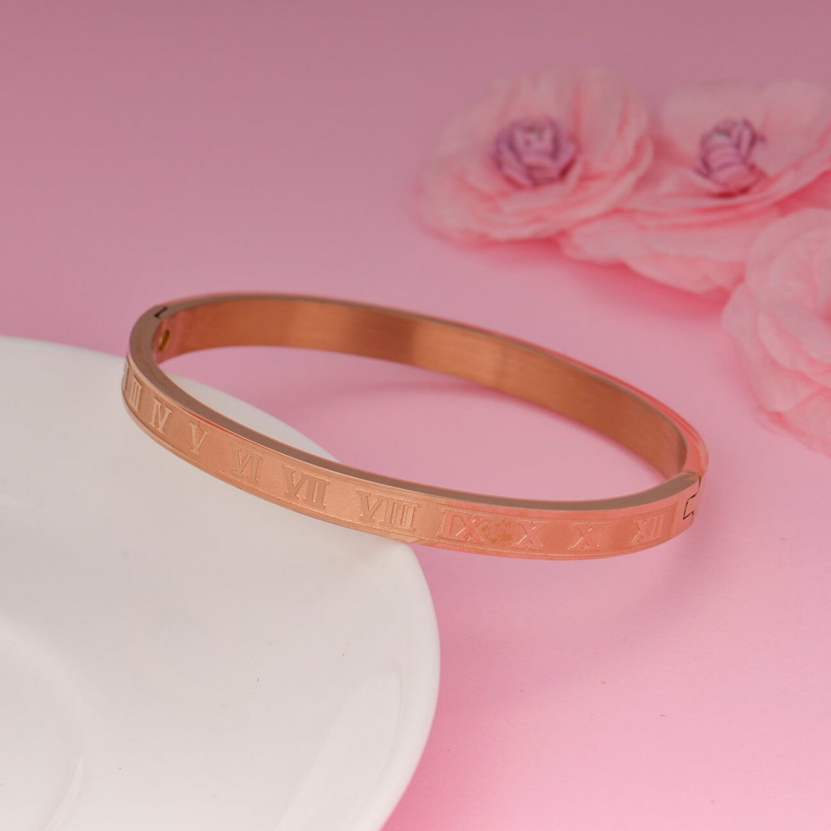 Roman Numerical Bangle Bracelet