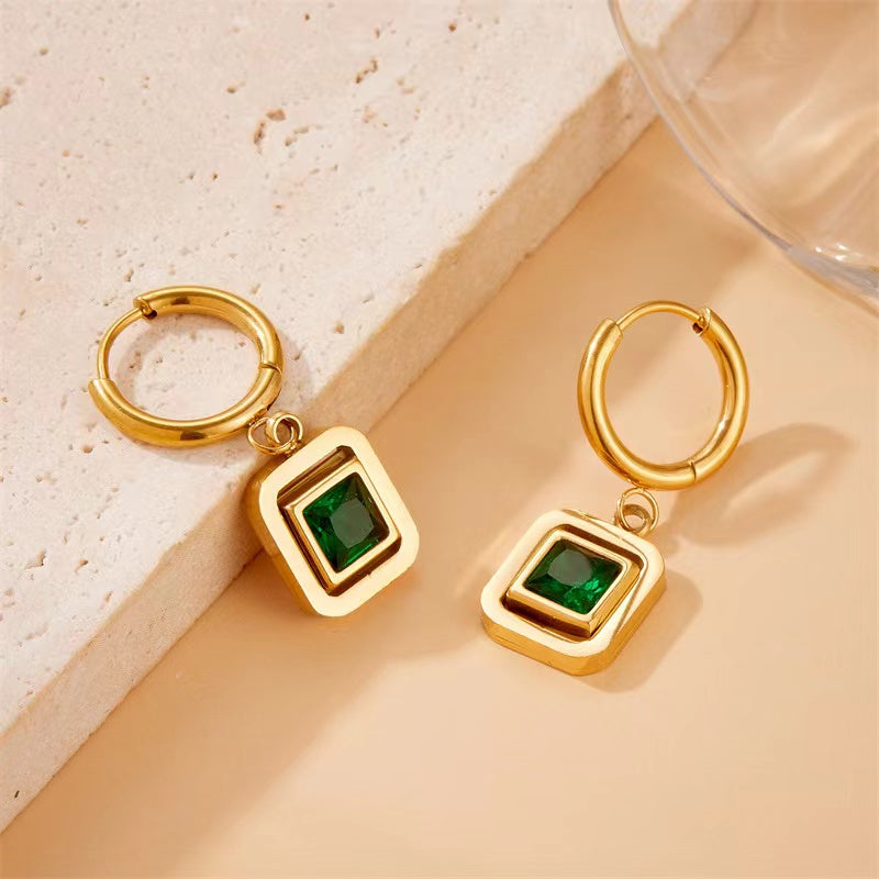 Emerald Drop Earrings
