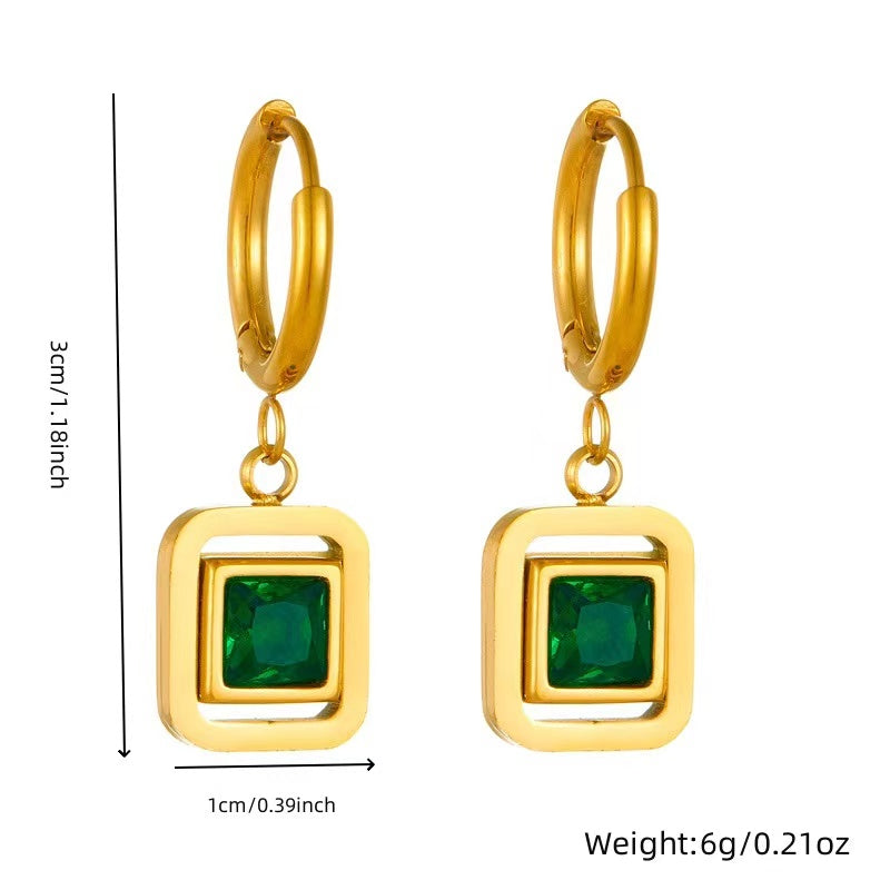 Emerald Drop Earrings