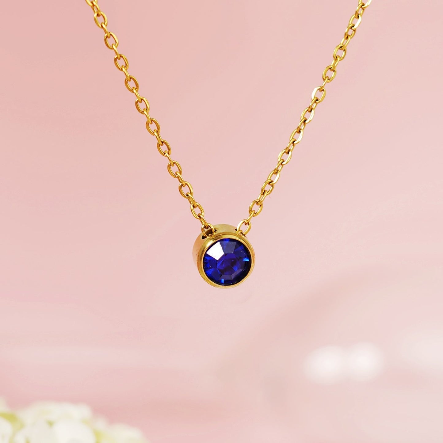 Sapphire Gleam Necklace