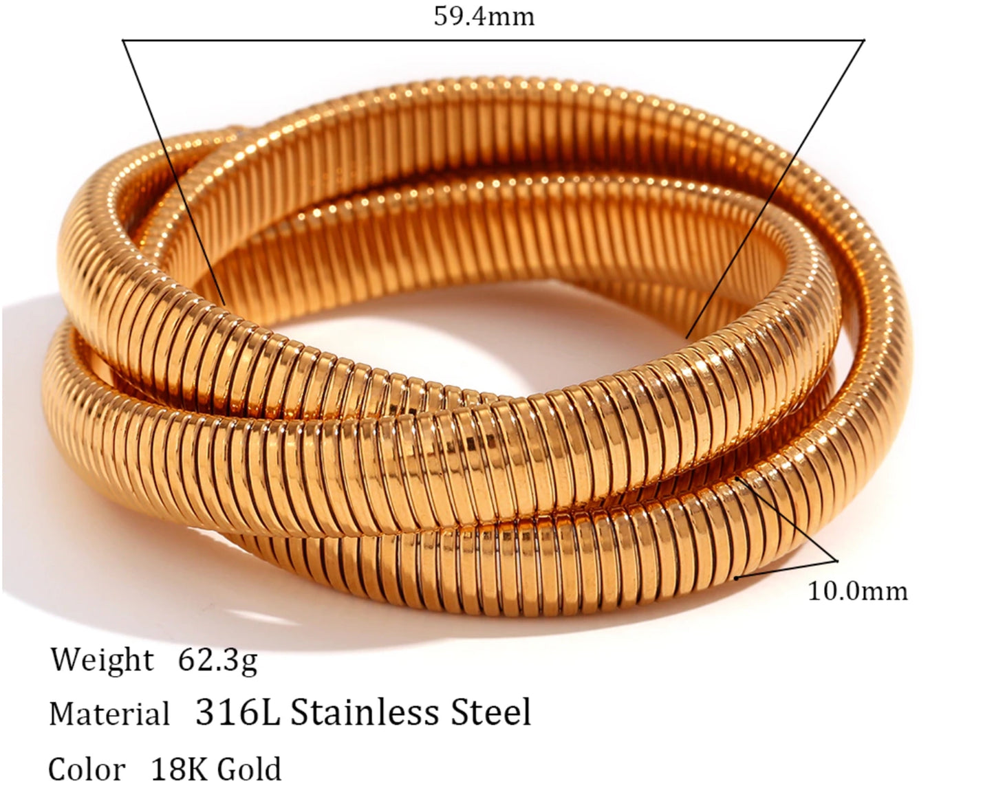 Triple Twist Bracelet