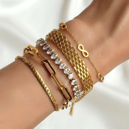 Timeless Bling Bracelet Stack