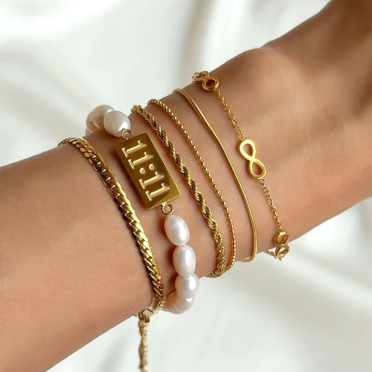 The Infinite Shine Bracelet Stack