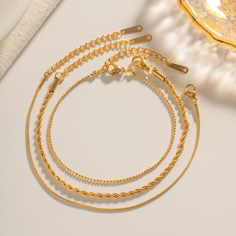 Dainty Trio Bracelets
