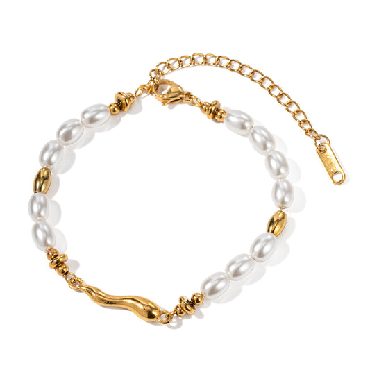 Swan Pearl Bracelet