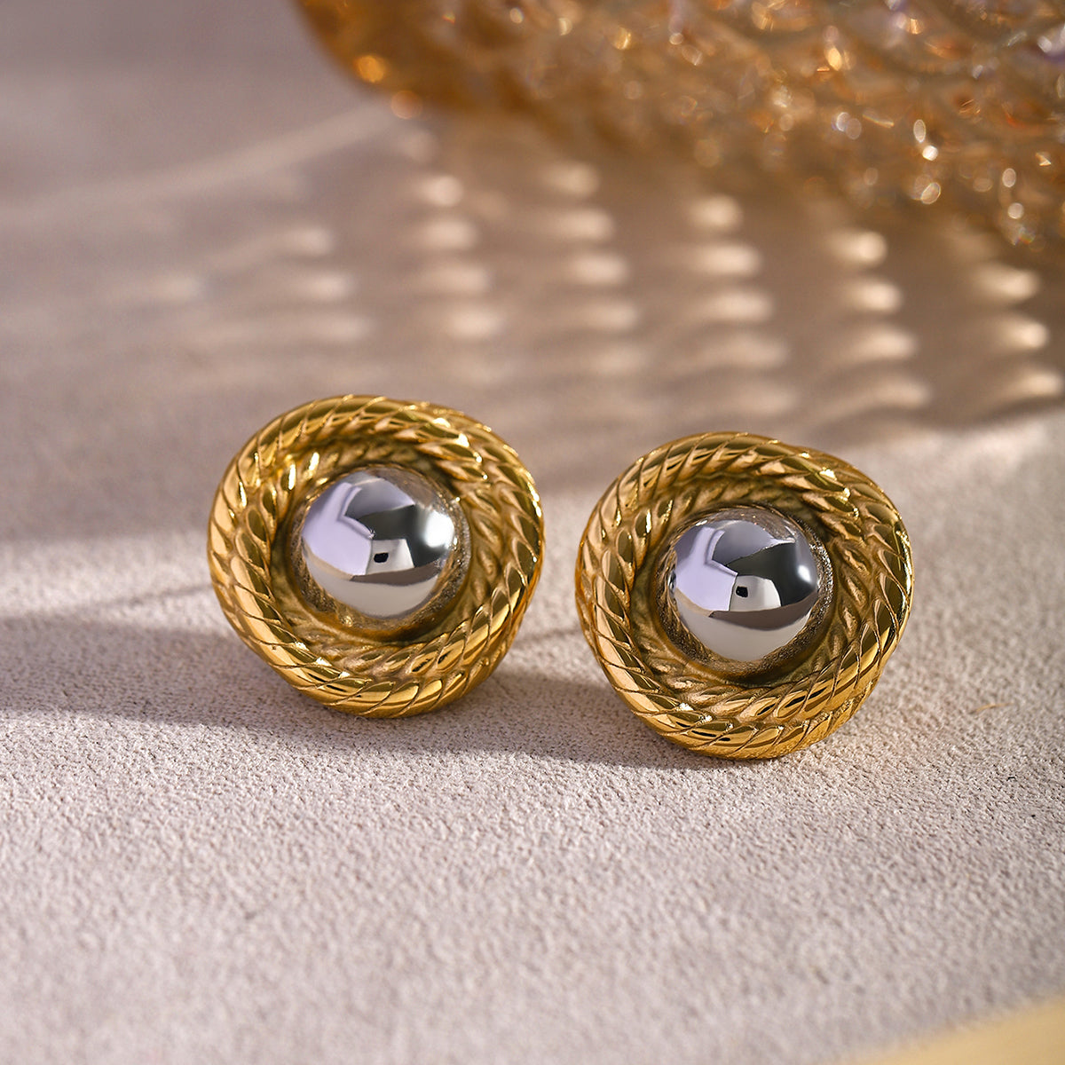 The Golden Knot Earrings