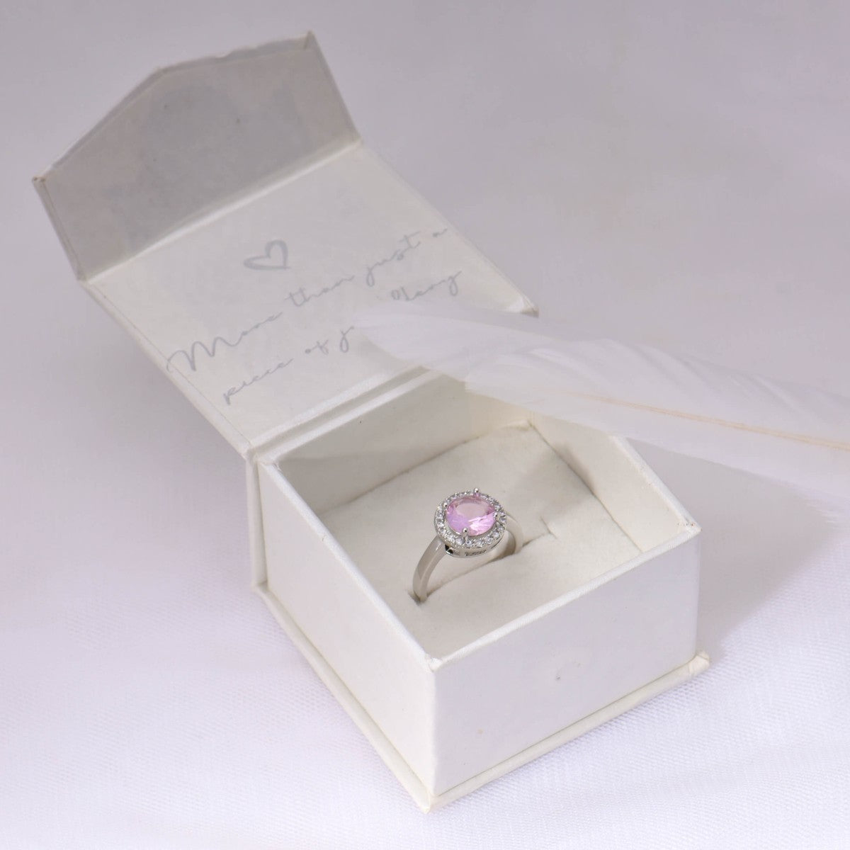 Lavender Diamond Ring